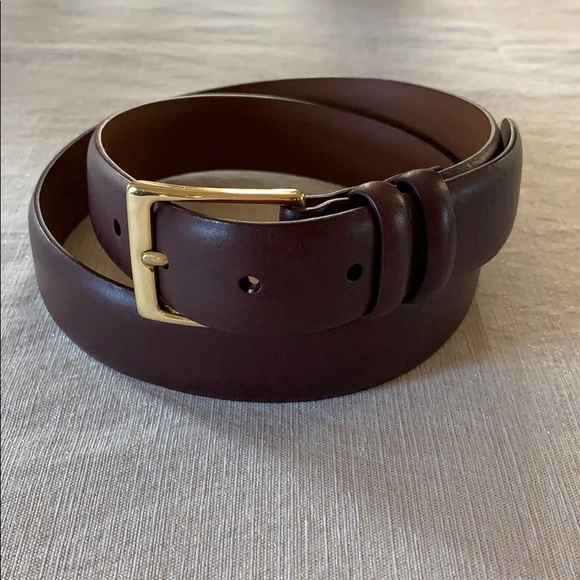lands end mens leather belts